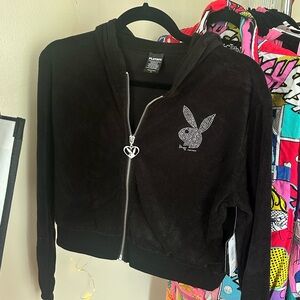 NWT Playboy x Spencer’s hoodie + skirt set